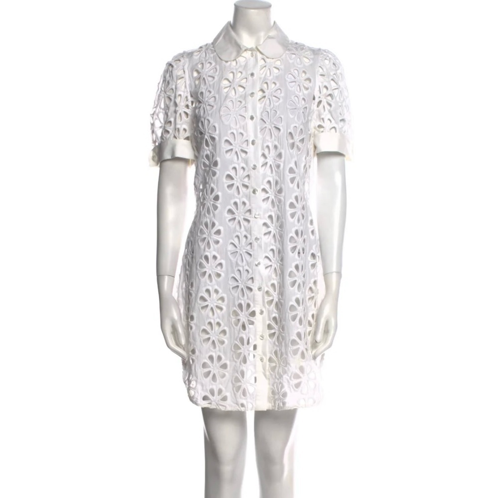 Anne Fontaine Arista Embroidered Patterned Mini Dress Size 6
